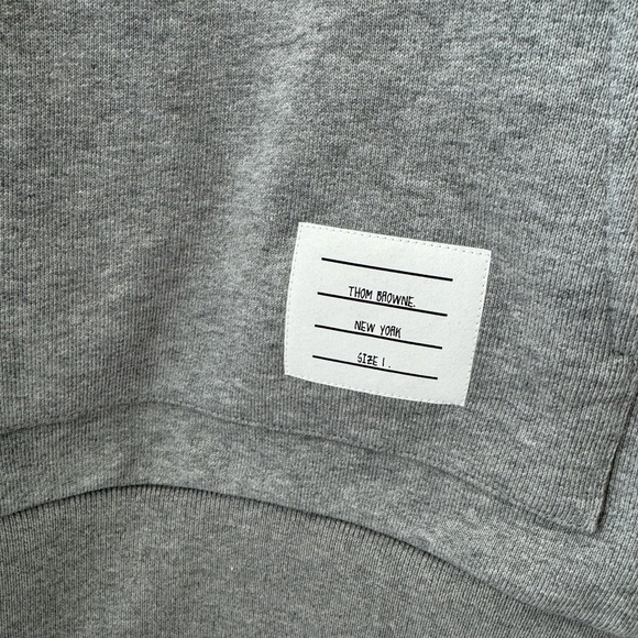 BNWT Thom Browne Ribbed Sleeves Hooded Sweater Size S (1) - Picture 5 of 6